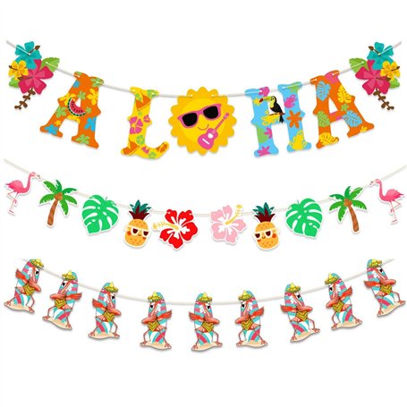 3 Drapeaux À Tirer De Décoration De Fête De Jardin