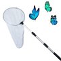 Filet de pêche télescopique pour insectes et papillons - Avec anneau de 28 cm - Poignée extensible jusqu'à 93 cm