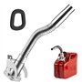 Bec Verseur Jerrican Metal Bec Bidon Flexible en Acier pour Bidon Carburant Essence 5 10 20 Litres