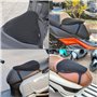Pelucton Housse de Selle Moto Scooter avec Protection Solaire, Coussin de Siège Scooter en Maille Respirante, Protecteur de Sell