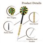 12 Pièces Flechette Pointe Acier Fléchettes Pointe Acier Flechettes Pointes Acier Fléchette Darts en Métal Jeu de Fléchettes Pro