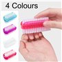 zoerbufan 4 Pièces Brosse à Ongles Double Face, Brosse a Ongles Main, Brosse de Nettoyage Pour Nettoyer Les Cuticules, Les Ongle