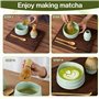 Zanfqvo Fouet à Matcha en Bambou - Naturel Matcha Fouet, 100 Branches - Accessoires pour Cérémonie du thé Japonais