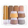 8 Flacons de Voyage en Silicone:contenant voyage 90 ml réutilisables et étanches en silicone - Kit de Accessoires de Voyage Cert