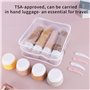 8 Flacons de Voyage en Silicone:contenant voyage 90 ml réutilisables et étanches en silicone - Kit de Accessoires de Voyage Cert
