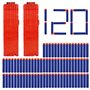 Lot de 2 Accessoires de Pistolet Soft Bullet - Compatibles avec 18 Clips - Recharge Rapide - avec 120 pièces de 7