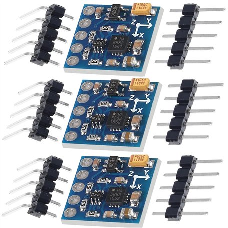 Lot de 3 Modules Capteur Magnétomètre Boussole QMC5883L à 3 Axes 3-5 V GY-271
