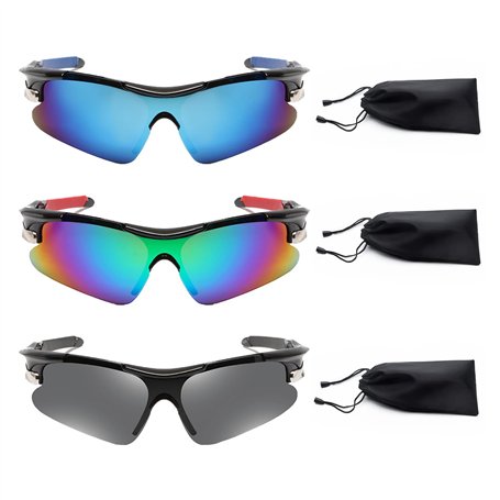 DAZZLUXE 3 Lunettes de Soleil Polarisées pour Homme - Vélo
