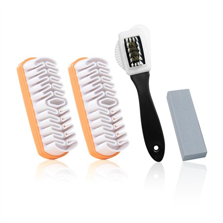 Brosse à chaussures 3 pièces avec 1 gomme