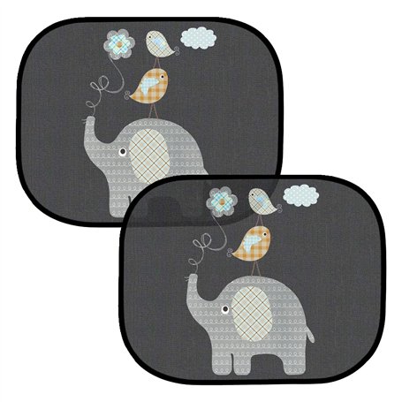 Lot de 2 pare-soleil noirs pour fenêtre de voiture - Pare-soleil pour bébé - Protection UV - Pare-soleil de voiture - Pare-solei