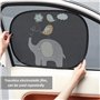 Lot de 2 pare-soleil noirs pour fenêtre de voiture - Pare-soleil pour bébé - Protection UV - Pare-soleil de voiture - Pare-solei