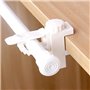 Labstandard Support De Pince Porte-Rideaux 2Pcs Barre Transversale Réglable Tringle à Rideaux en Plastique pour Stockage De Serv