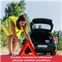GADLANE Triangle De Signalisation Homologué Ece & Gilet Jaune Réfléchissant Pliable Alerte De Sécurité