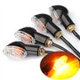 SFONIA 4pcs Indicateurs de Moto Mini Clignotants Lumières 12V Étanche Universel pour Moto Scooter Quad Cruiser Off Road