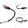 SFONIA 4pcs Indicateurs de Moto Mini Clignotants Lumières 12V Étanche Universel pour Moto Scooter Quad Cruiser Off Road