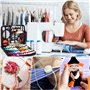 Purpledi Couture Complet 249 pcs avec Boîte,de Couture Complet Kit Couture Machine a Coudre, Premium Couture Accessoires Mini Ki