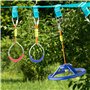 Cateam Roue Spinner Ninja avec rotule à 360 degrés et Mousqueton Ninja slackline - Accessoire Rotatif à 360 degrés pour Votre Pa