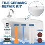 Kit de Réparation Baignoire Blanc,Kit Réparation Carrelage,Kit de Réparation Baignoire Acrylique,Kit Réparation Receveur Douche,