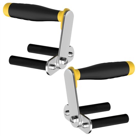 Support de plaque avec poignée de transport (poignée à deux composants pour un maintien sûr