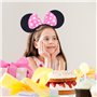 CORTNEY 3 Pcs Mickey Minnie Bandeaux, Oreilles de Minnie Mouse, Adultes et Enfants Utilisé Pour la Mascarade, Fête D'anniversair