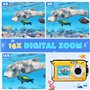 Helangel Appareil Photo Etanche Numérique,Full HD 2.7K 48MP Caméra sous-Marine Zoom Digital 16x Camera Etanche avec Double écran