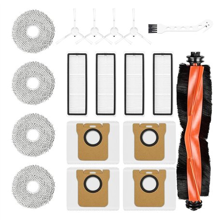 18 Accessoires Compatibles Avec Les Robots Aspirateurs Xiaomi X20+ et X20 Plus. Comprend 1 Brosse Principale