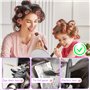 Yolistar 36 Pièces Bigoudis Cheveux Set,Bigoudis Cheveux Auto-adhésifs,Rouleau Cheveux 4 Tailles (64mm/44mm/36mm/25mm) avec 12 C