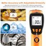 XinJiaYi Thermomètre infrarouge (-50 °C à 550 °C) - Pistolet de température laser pour four à pizza - Thermomètre laser sans con