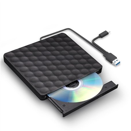 FSDJIMBB Lecteur CD/DVD Externe pour PC