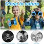 Maxentico Jumelle Telescopes, Jumelles Compactes pour Enfant, Kids Binoculars 4x30 Maginification, Jouets de Plein air pour Le S