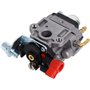 Carburateur Compatible avec Walbro Type WYJ 26cc-33cc Débroussailleuses et Tondeuses à Gazon avec Entretoise de Pompe Primaire E