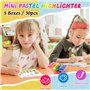Mini Surligneurs Bonbons Forme 30 Pièces, Stylos Fluorescents Marqueurs Kawaii, Couleurs Vives Textliner pour Carte D'anniversai