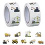 Lot de 2 rouleaux d'autocollants pour chantier de construction