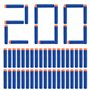 200 Pièces Fléchettes en Mousse Recharge Balle 7