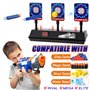 Cible pour Pistolet Nerf N-Strike Elite/Mega/Rival, 3 Cibles de Jeu Cible Électrique Réinitialisation Automatique Notation Numér