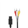 WICAREYO Câble AV avec adaptateur 3RCA vers péritel pour N64 NGC SNES 6 pieds/1,8 m Câble audio vidéo composite avec adaptateur 