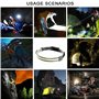 BESTSUN Lampe Frontale LED 350 Lumens, Phare Large Faisceau Rechargeable avec 3 Modes, Lampe de Travail Bandeau étanche pour Cam