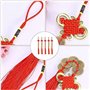 MaoNativey 5 pièces de Feng Shui pièces Chinoises de la Chance pièces de Feng Shui Nœud Chinois et Monnaie Porte-Bonheur en Form