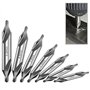 Pilikoll 7 Pièces HSS Foret à Centrer 60 Degrés Forets Centraux Le Traitement Du Fer, Acier, Cuivre, Aluminium 1.0 1.5 2.0 2.5 3