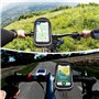 LEMEGO Support Téléphone Vélo Etanche Réfléchissant, Sacoche Guidon Cadre Vélo VTT, Rotation 360° avec Espace Rangement Ecran Ta