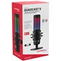 Hyperx QuadCast S Microphone à condensateur USB RGB pour PC, PS4, PS5 et Mac, Anti-Vibration, Anti-Choc, 4 Modes Polaires, Filtr