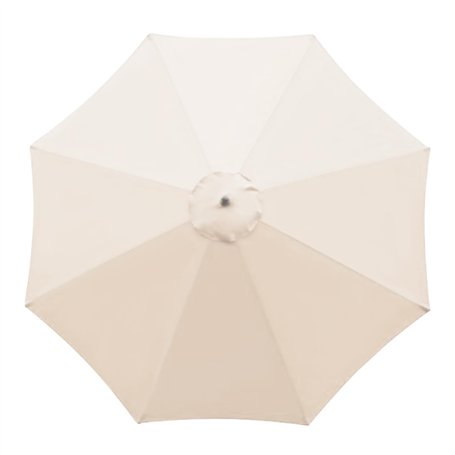 Plcnn Auvent de rechange pour parasol de terrasse - 3 m - 8 baleines - En polyester - Pour jardin