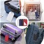 Blendura 4 Étiquettes à Bagages En Pu, Avec Carte D'Information Personnelle, Etiquette Pour Valises Et Sacs De Voyage