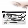 Ciseaux à Sourcils 9 Pièces Ensemble d'outils de Coupe de Sourcils