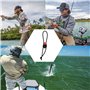 MiOYOOW 4PCS Sangles Canne à Pêche Élastiques, Liens Rapides pour Canne à Pêche avec Sangles Cordon Serrage pour Cannes à Lancer
