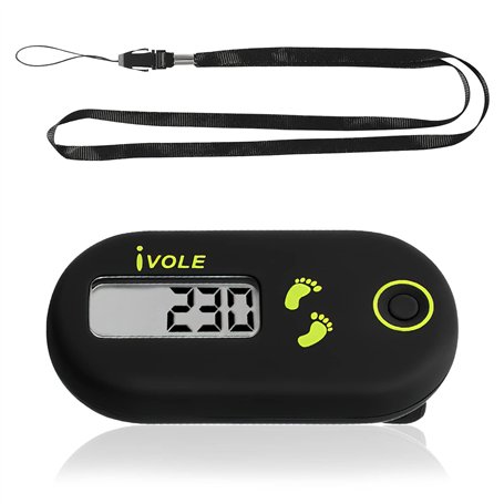 Mini Podomètre 3D Avec Clip et Cordon de Cou - Capteur Précis Pour Mesurer Pas et Distance - Pour Homme