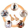 Rouleau Masseur,2 Pièces Rouleau De Massage en bois,Rouleau de Massage Balle,Masseur Anti-cellulite,Massage Visage Tete Appareil