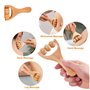 Rouleau Masseur,2 Pièces Rouleau De Massage en bois,Rouleau de Massage Balle,Masseur Anti-cellulite,Massage Visage Tete Appareil