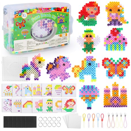 Mardo 1400 Perles à Repasser de 10 mm Pour Enfants