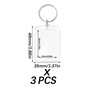 Porte-Clé Acrylique Transparent